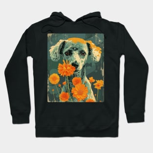 Poodle Flowers Photo Art Design For Dog Onwer Hoodie